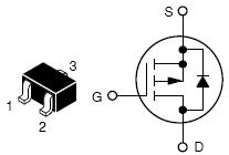 NTS4173P, Power MOSFET ?30 V, ?1.3 A, Single P?Channel, SC?70